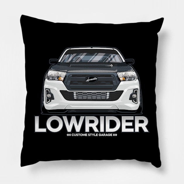 Lowrider truck Pillow by Borneo Wear