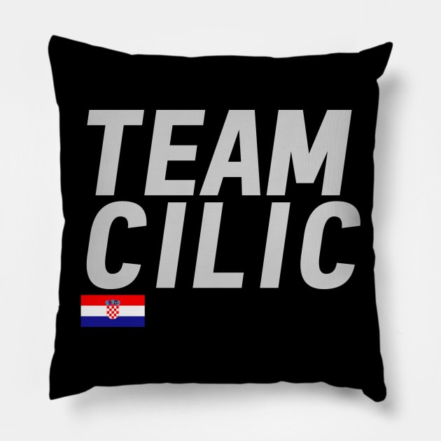 Team Marin Cilic Pillow by mapreduce