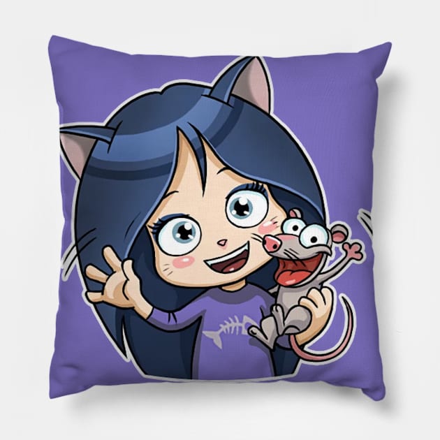 Kittty the Witch. Pillow by Thibazy Shop