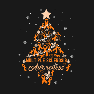 Christmas Tree Multiple Sclerosis Awareness T-Shirt