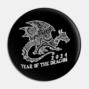 2024 Year of the Dragon, Hello 2024, Year of the Dragon 2024, Happy New Year 2024 Pin