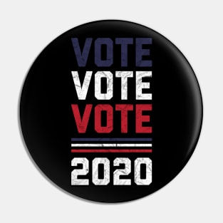 Vote 2020 - Retro Distressed Pin