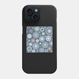 concentric circles | greyblue Phone Case