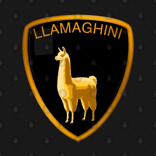 Llamaghini (pocket print) by Stupiditee
