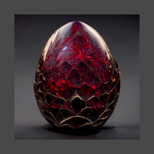 Ruby Dragon Egg by Happy Woofmas