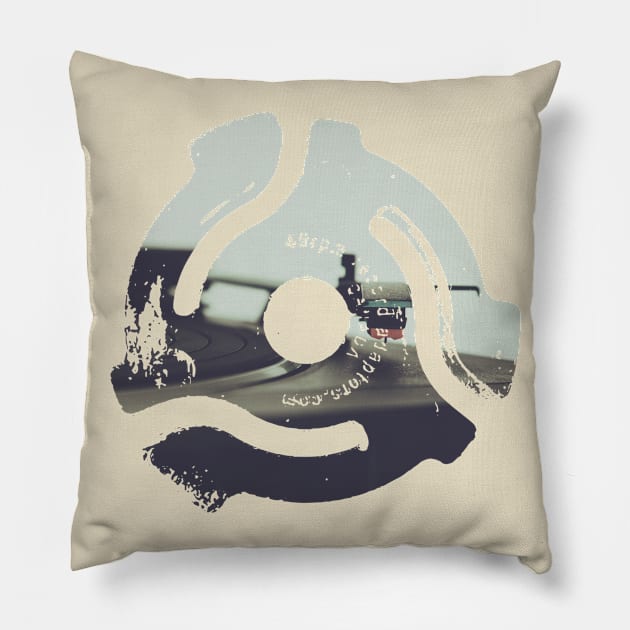 45 rpm record spacer Pillow by Spindriftdesigns