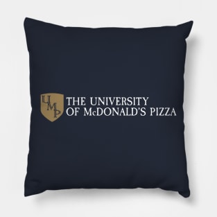 The University of McDonald's Pizza Crest Pillow