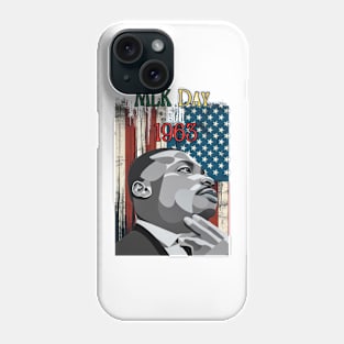 "Legacy of Dreams: MLK Double Vision" - MLK Civil Rights Activist Phone Case