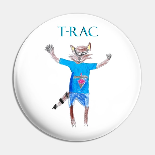 Titans Mascot T-Rac Design Pin by Kids’ Drawings 