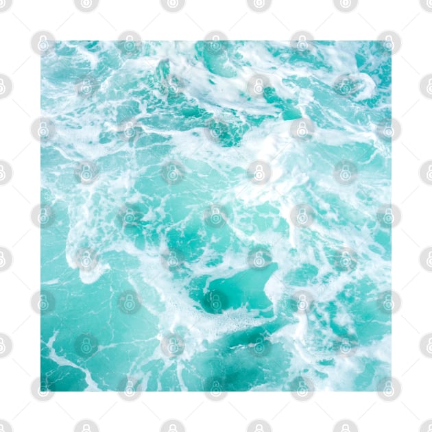 Sea waves turquoise by Jenmag