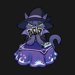 Witchy Kitty Card Maven T-Shirt