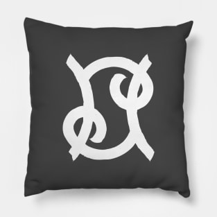 Cancer and Pisces Double Zodiac Horoscope Signs (White) Pillow