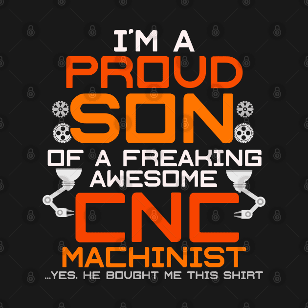 CNC Machinist Funny T-Shirt Hard Work Machine Operator by lateefo