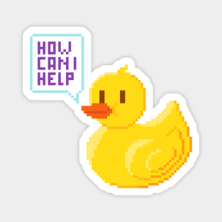 How Can I Help? - Rubber Duck Debugging - Software development Magnet