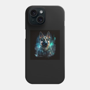 German Shepard Puppy doggy dog Sci-fi Phone Case