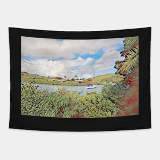 Nelsons Dockyard Antigua Tapestry