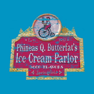 Phineas Q Butterfat's Ice Cream, distressed T-Shirt