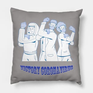 Victory coronavirus Pillow