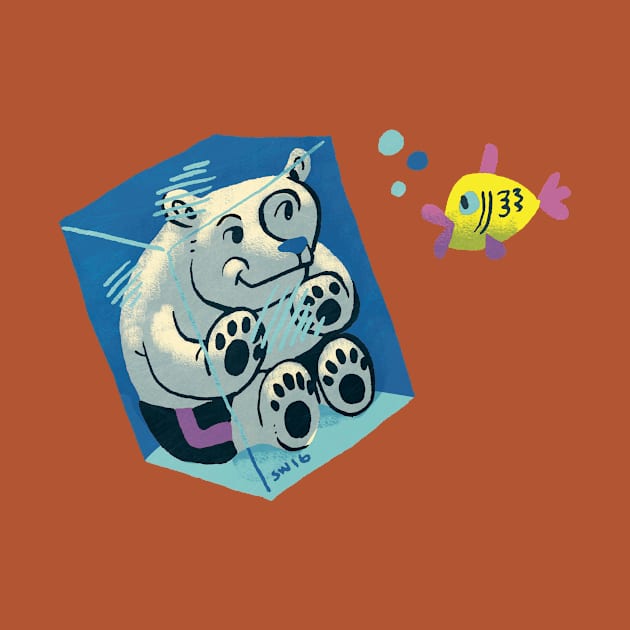 Ice Cube Bear by washburnillustration