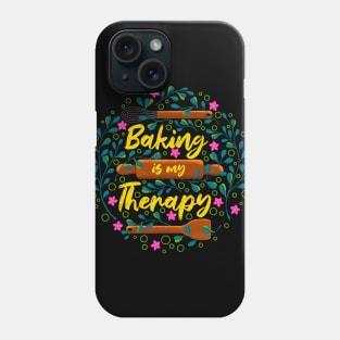 Baking is My Therapy Phone Case