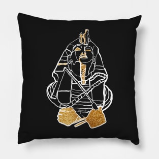 Single Line - Pharaoh (White) Pillow