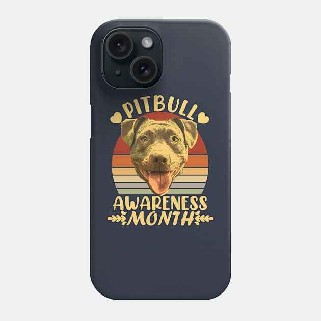 Pitbull Awareness Month Phone Case by Fox Dexter