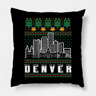 Denver Nevada Ugly Christmas Pillow