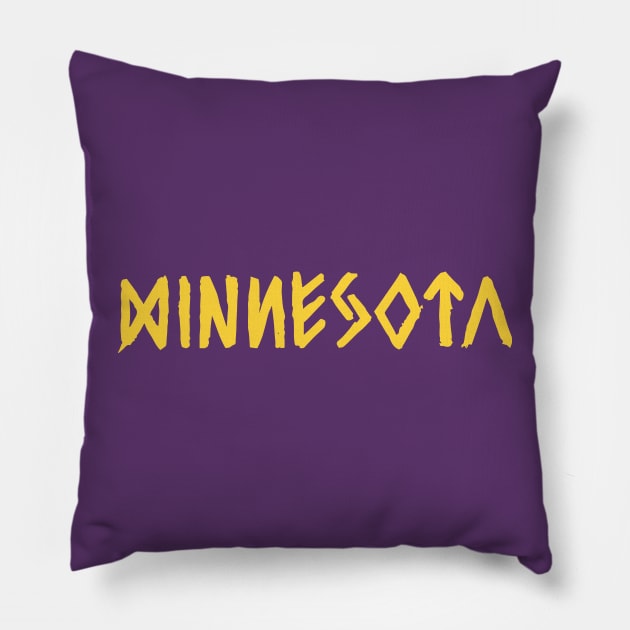 Minnesota Vikiiings 03 Pillow by Very Simple Graph