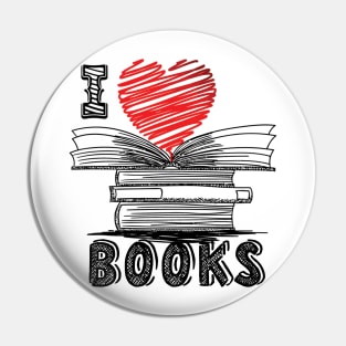 I love books Pin