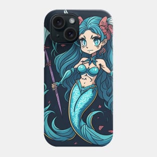 Mermaid blue Phone Case