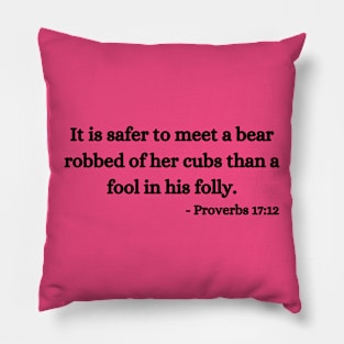 Proverbial Team Bear Pillow