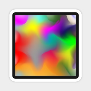 Abstract gradient color pattern Magnet