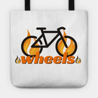 Cycling is hot Tote