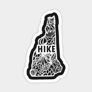 NH Hike (white image) Magnet