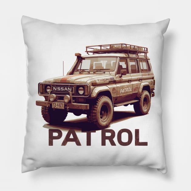 Nissan Patrol Pillow by Vehicles-Art