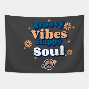 T-shirt Groovy Vibes Happy Soul 60s Tapestry