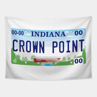 Crown Point License Plate Tapestry