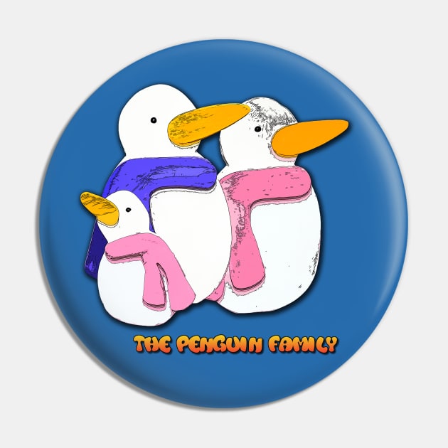 The Penguins Family Pin by RiverPhildon