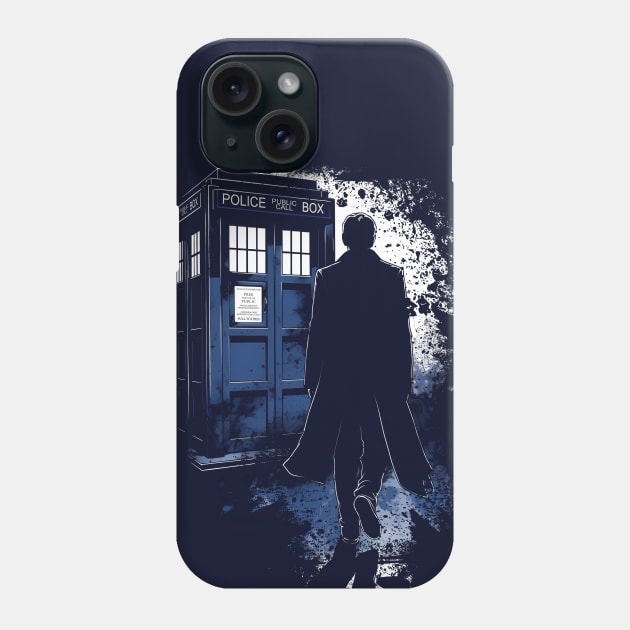 The 10th Doctor & The Tardis Phone Case by DesignedbyWizards