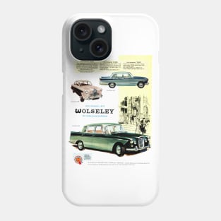 A vintage Wolseley car advert Phone Case