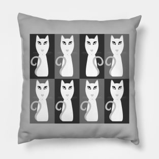 CATS WITH QUESTION MARK TAILS Pillow