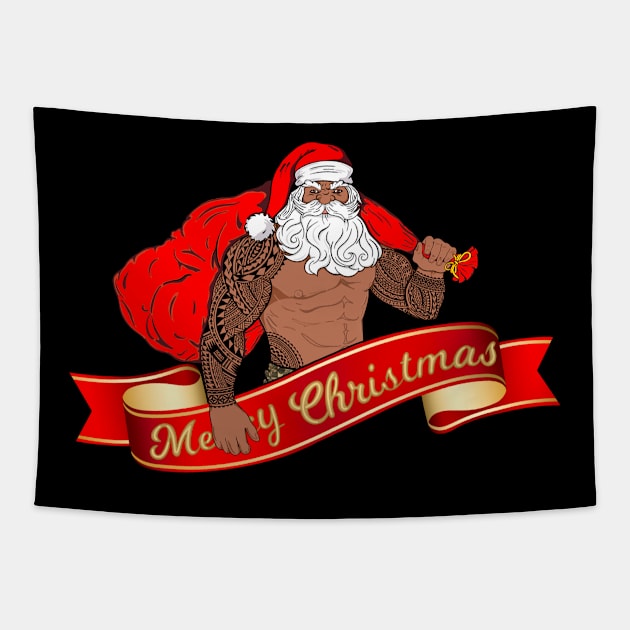 Merry Christmas Tapestry by Tikitattoo