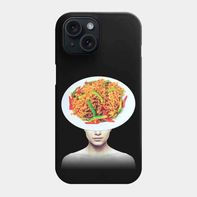 Noodles head portrait Phone Case by reesea