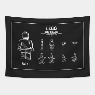 Lego Toy Figurine Patent Drawing - P Tapestry