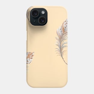 Boho feather pattern Phone Case