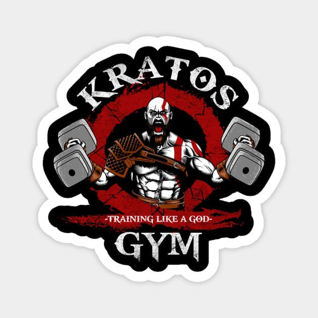 Kratos gym Magnet by ddjvigo