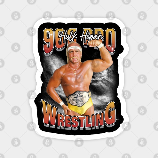 Hulk Hogan 90s Pro Wrestling Magnet by Sakonipopart