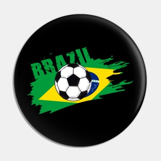 Brazil Soccer Brazil Futbol Football Brazilian soccer Flag Jersey Pin