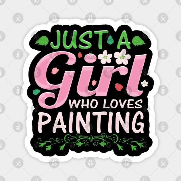 Painting, Girls Painting design. Magnet by maro_00