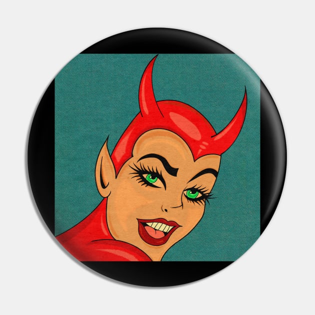 Devil in Latex Pin by JuicyJawa